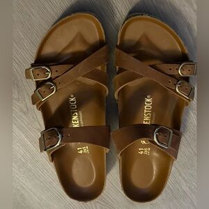 BIRKENSTOCK Franca Tan Leather Womens Size 10 Sandals